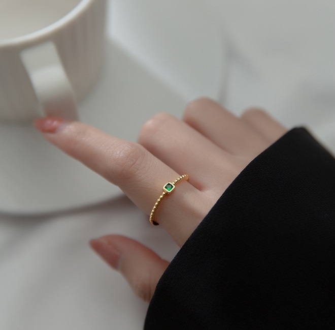 Wholesale Sterling Silver Rings: 925 Emerald Ring